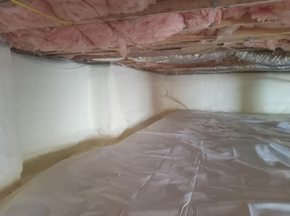 Crawl space encapsulation with closed-cell spray foam for Roof Waterproofing in Los Altos Hills